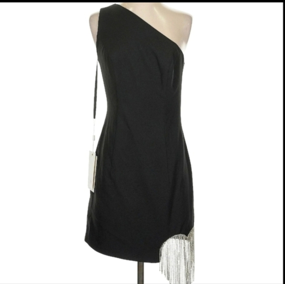 Mac Duggal One Shoulder Amen Style Party Dress Size 2 NWT Flawed Gem - Picture 1 of 11